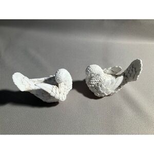 Vintage A Santini Doves Love Birds Made in Italy Sculptures Stickered, 3.5"x5"